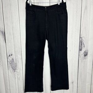 Wallflower Luscious Curvy Fit Straight Black Jeans Sz 18 Plus Short (38 x 27.5)